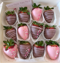 Paint the Town Pink Chocolate Covered Strawberries